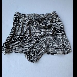 Tribal Print Flowy High Waist Shorts